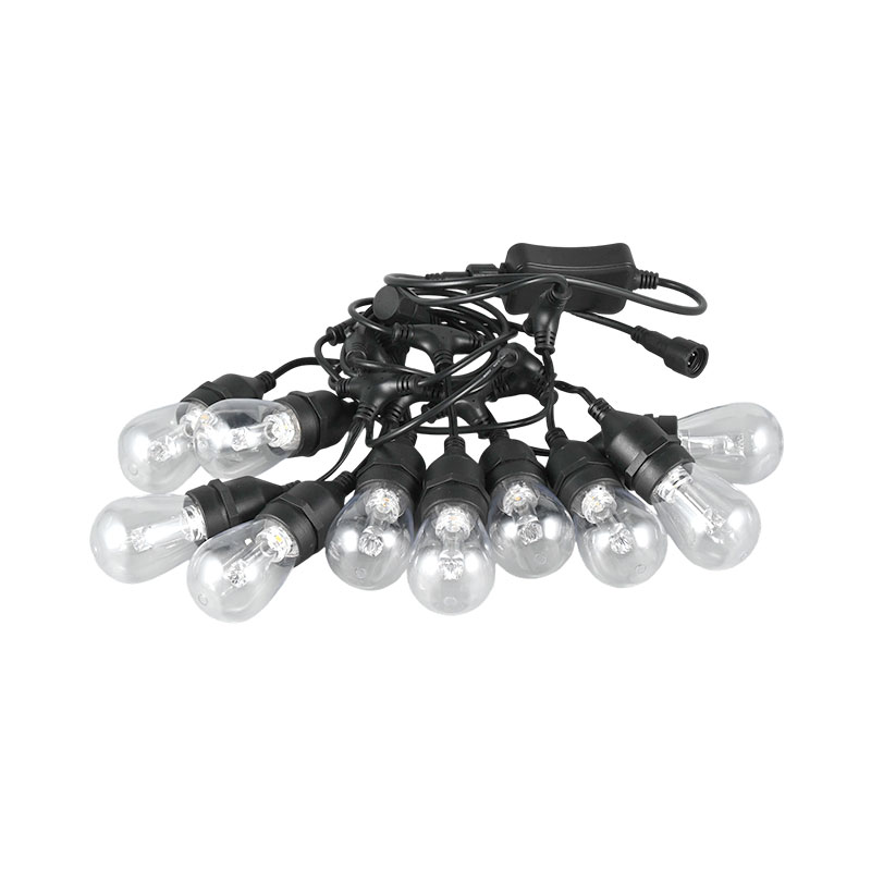 S14 pixel-level controllable RGB warm white pendant string lights