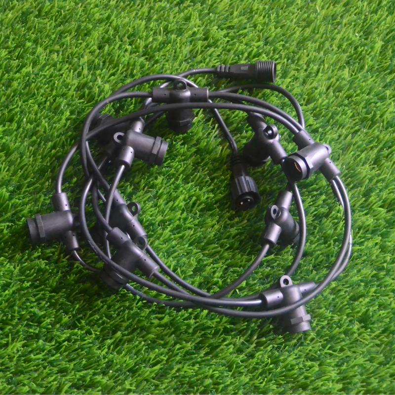 E12 bulb base string light hanging wire